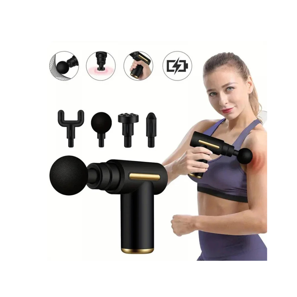Pistolet de massage électrique à vibrations pour la relaxation musculaire - Nava