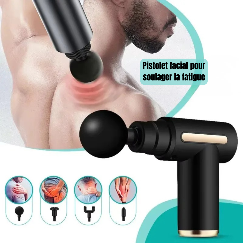 Pistolet de massage électrique à vibrations pour la relaxation musculaire - Nava