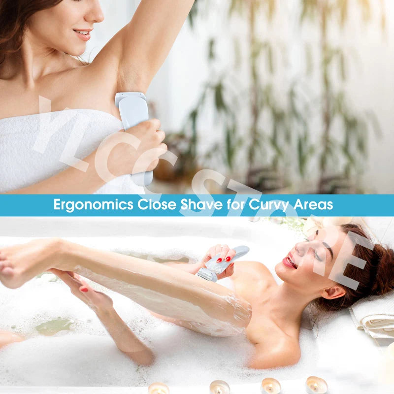 Rasoir Électrique Femme 2-en-1 – Tondeuse Bikini & Visage