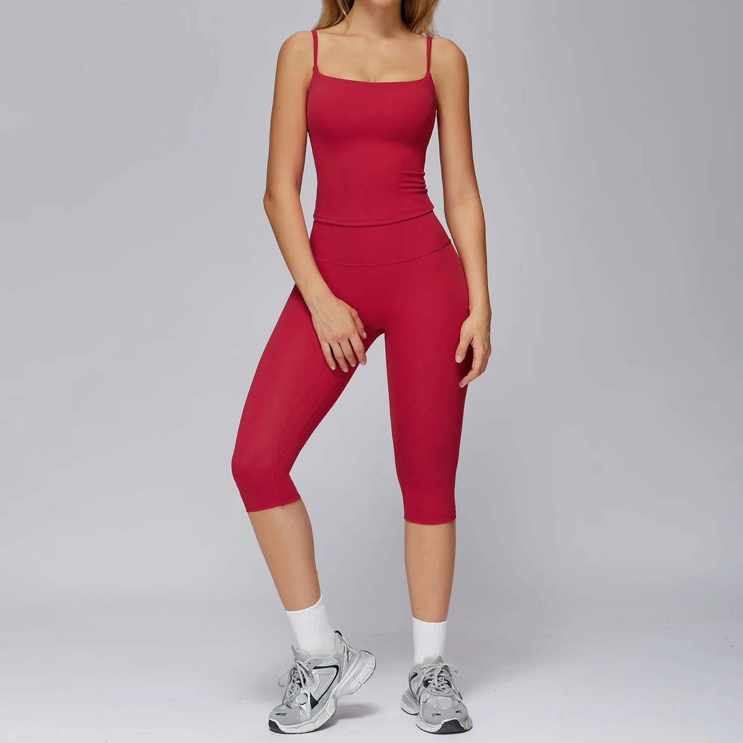 Ensemble Yoga Femme 2 ou 3 Pièces – Legging & Haut Sport Respirant Anti-Boulochage - Nava