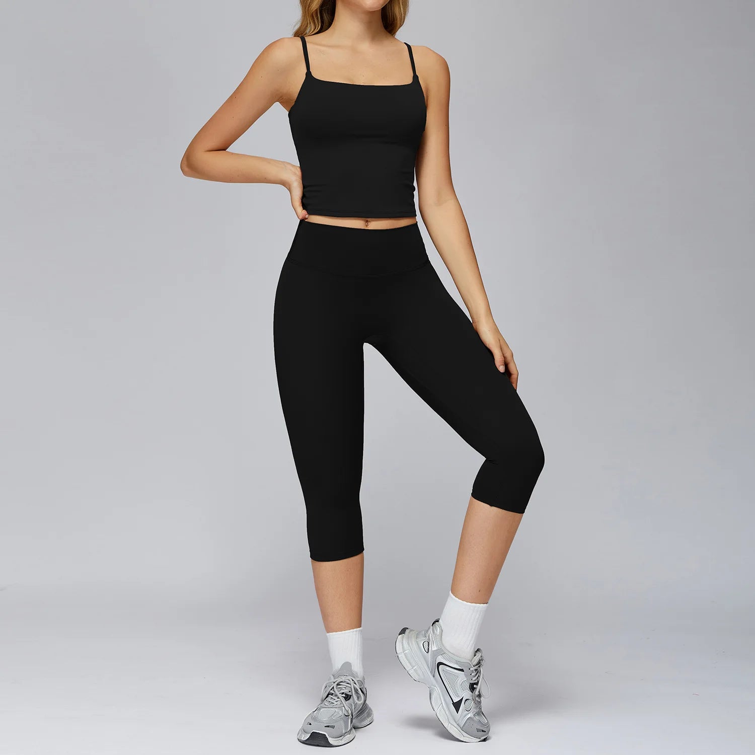 Ensemble Yoga Femme 2 ou 3 Pièces – Legging & Haut Sport Respirant Anti-Boulochage - Nava