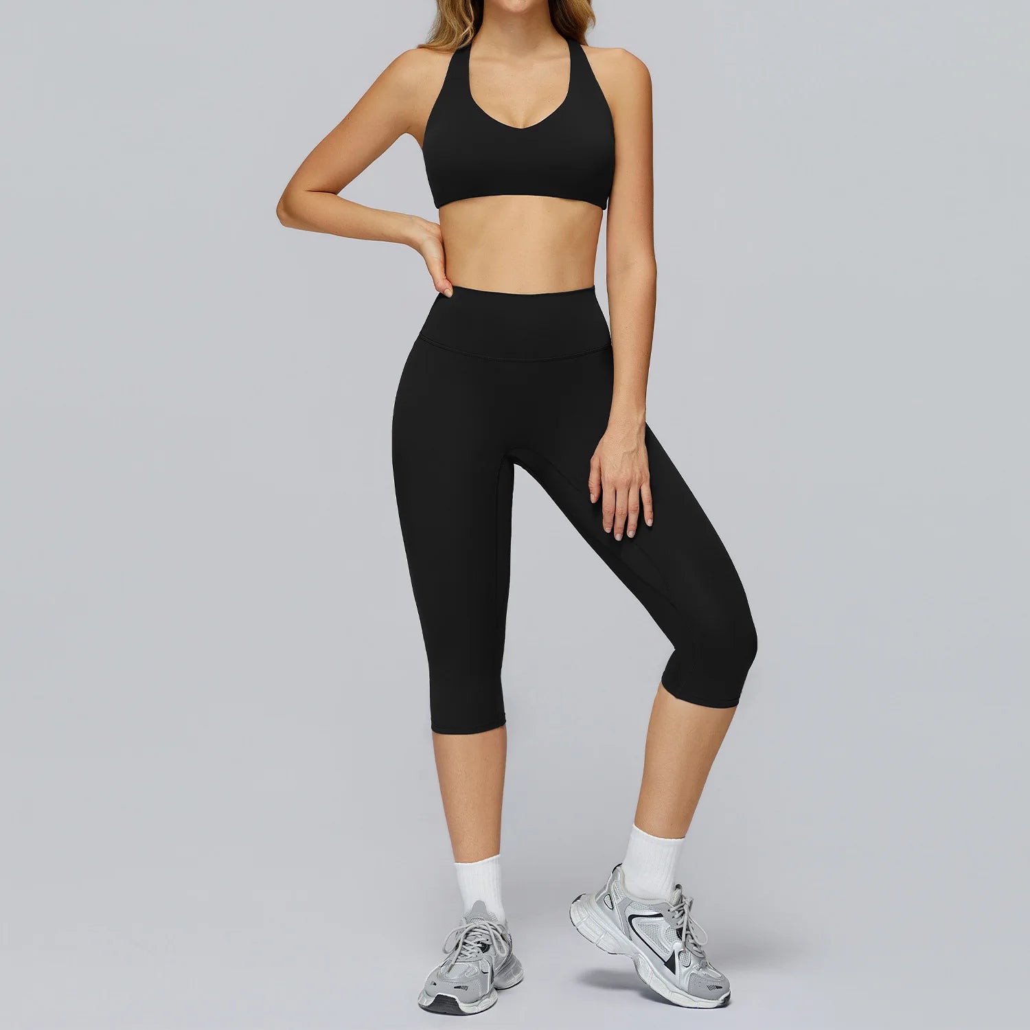 Ensemble Yoga Femme 2 ou 3 Pièces – Legging & Haut Sport Respirant Anti-Boulochage - Nava