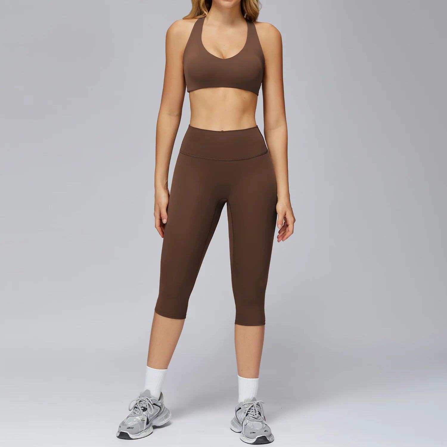 Ensemble Yoga Femme 2 ou 3 Pièces – Legging & Haut Sport Respirant Anti-Boulochage - Nava