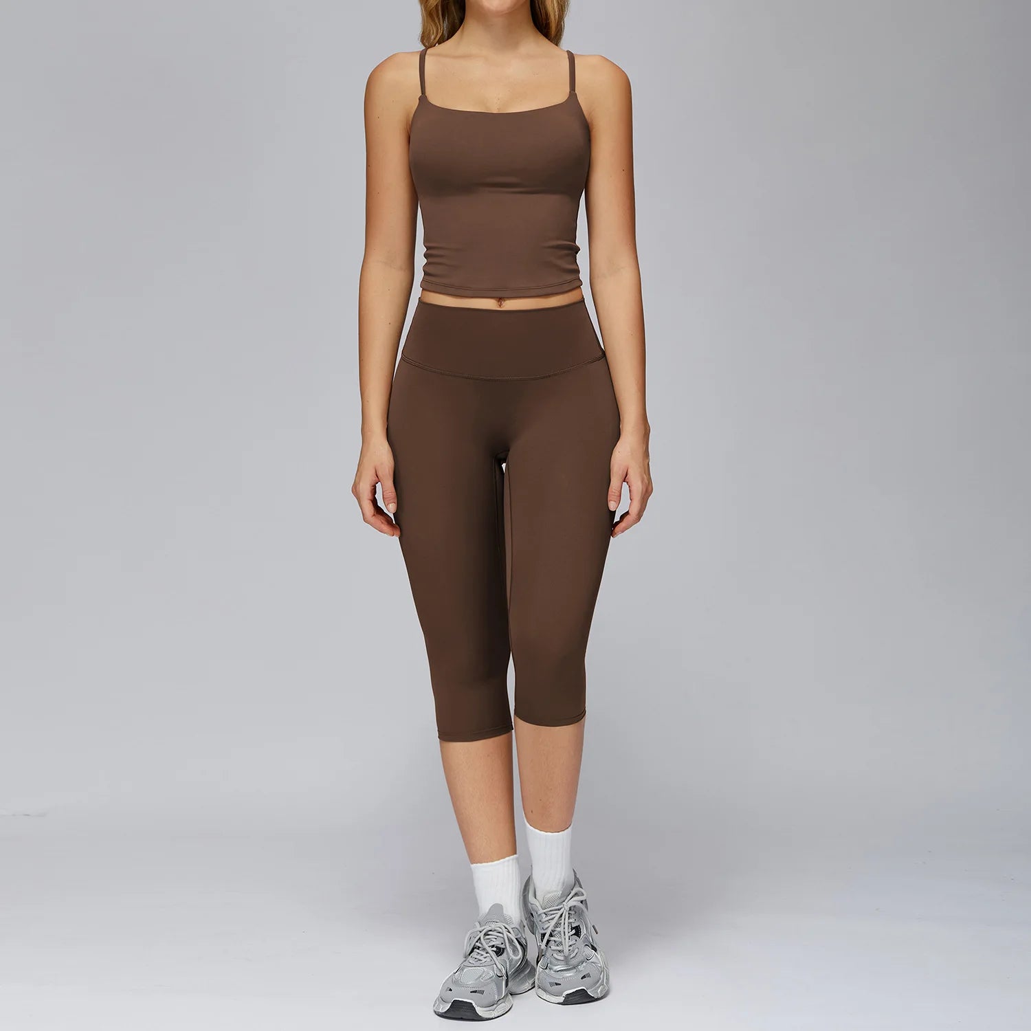 Ensemble Yoga Femme 2 ou 3 Pièces – Legging & Haut Sport Respirant Anti-Boulochage - Nava